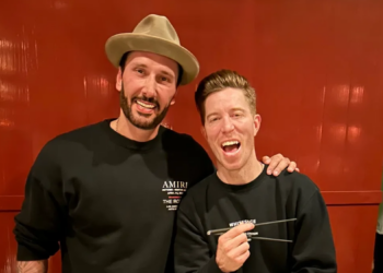 Shaun White joins DJ Cedric Gervais at his Aspen Restaurant